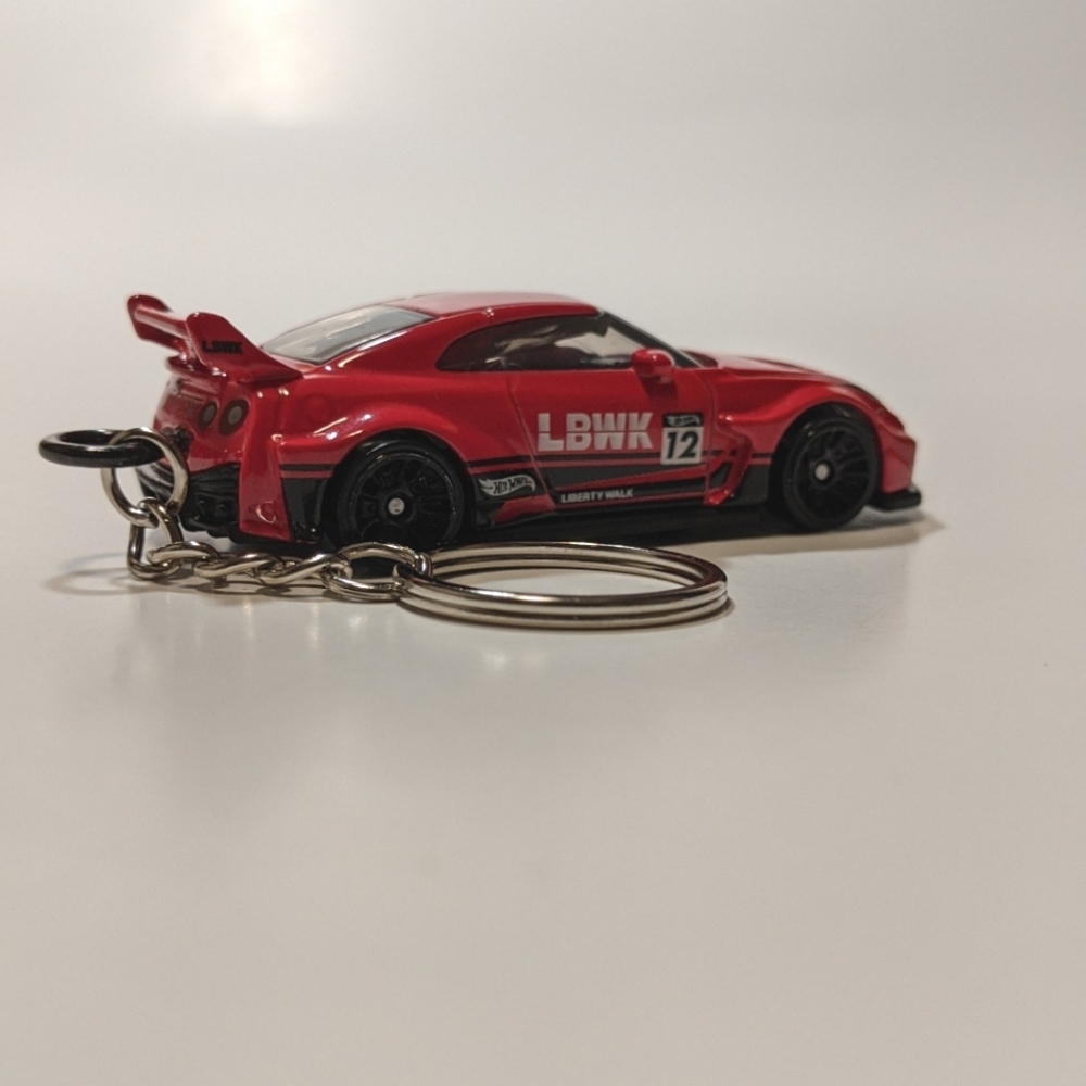Nissan GTR R35 Liberty Walk Custom Keychain Hot Wheels